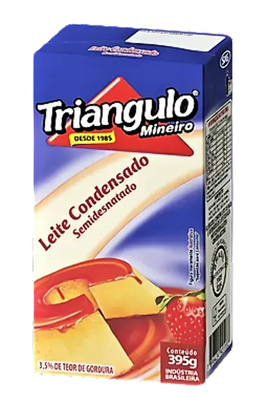 Leite Condensado Semidesnatado Triangulo Mineiro Caixa 395g