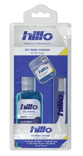 Kit Viagem Hillo Escova /gel Dental Fio Dental