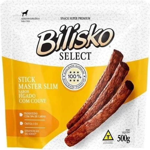 Alimento Para Cães Bilisko Snack Palitos Sabor Fígado 500g