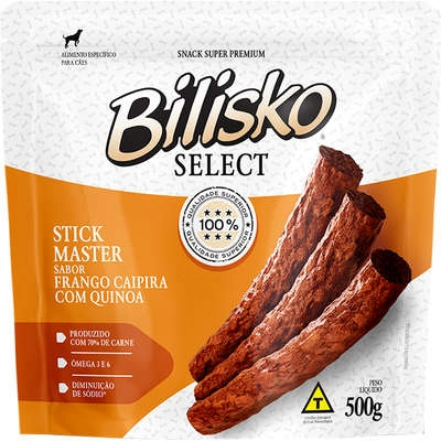 Alimento Para Cães Bilisko Snack Palitos Finos Sabor Frango 500g