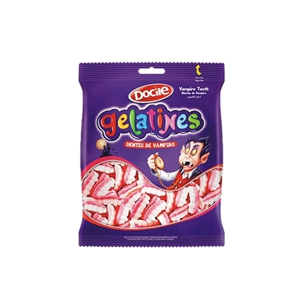 Bala Gelatines Docile Dentes De Vampiro