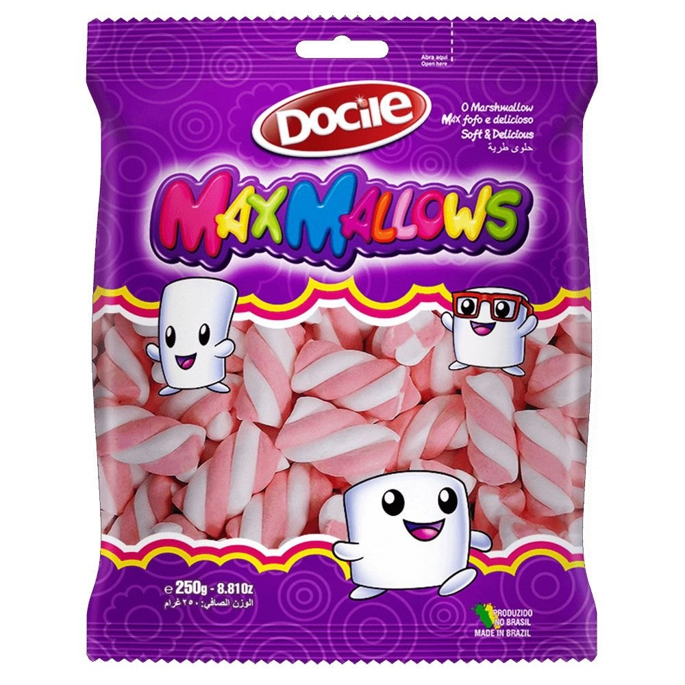 Marshmallow Baunilha Docile Maxmallows Pacote 250g