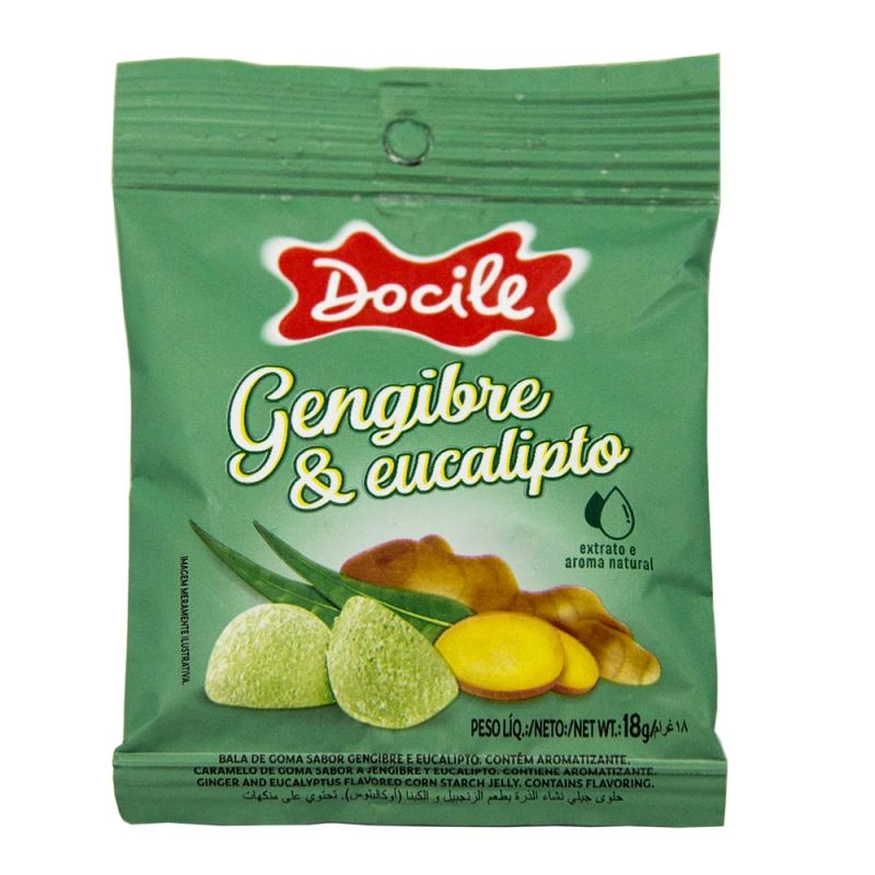 Goma Docile Gengibre Eucalipo 18g