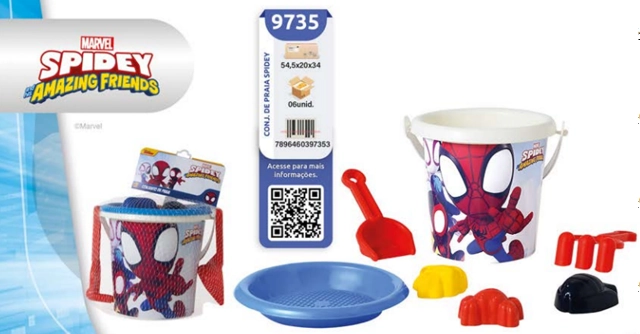 Kit Praia Spidey 9735 Novabrink