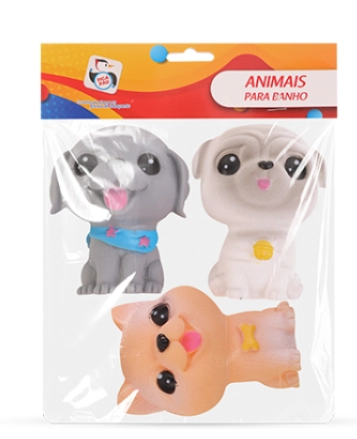Kit Cachorros Plasticos C/3 Pi4124 Pica Pau