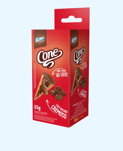 Choc Roma Cone Ao Leite 35g