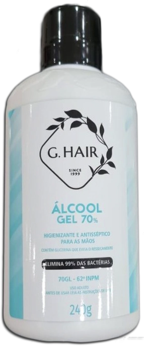 Alcool Gel 70 240g G.hair
