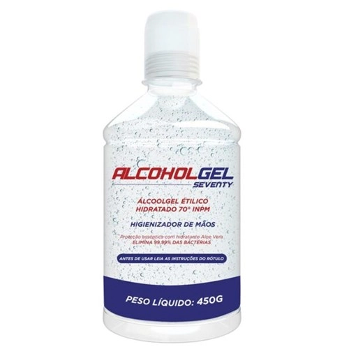 Alcool Gel Seventy 450g 70 Inpm