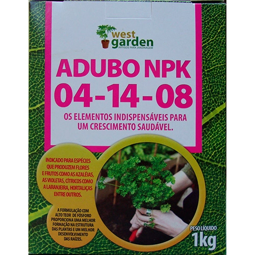 Adubo 04 14 08 West Garden 1kg
