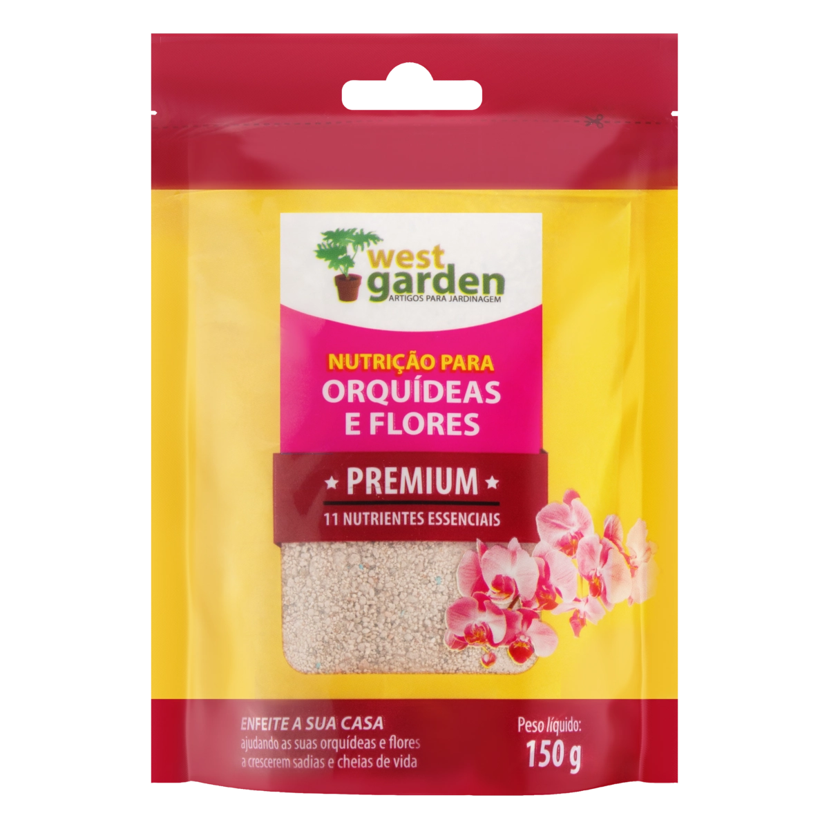 Fertilizante Para Orquídeas E Flores West Garden Premium Sachê 150g
