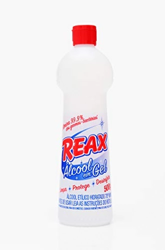 Reax Alcool Em Gel Squeeze 500g Cx 12