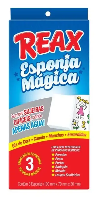 Esponja Limpeza Reax Magica C/3