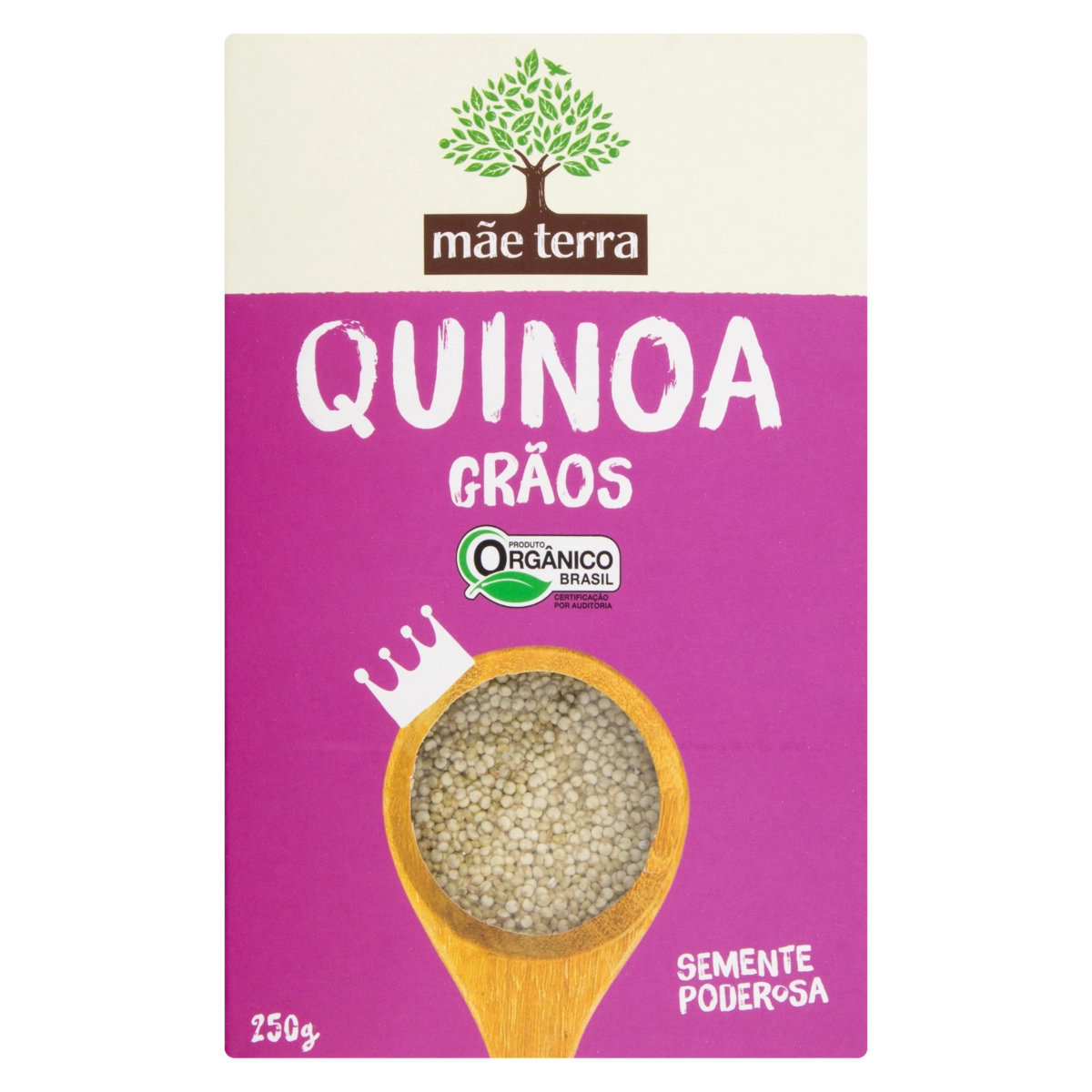 Quinoa Em Grãos Integral Orgânica Mãe Terra Caixa 250g