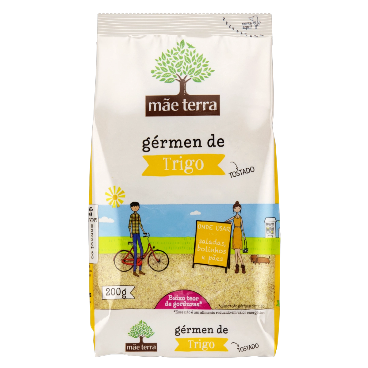 Gérmen De Trigo Tostado Mãe Terra Pacote 200g