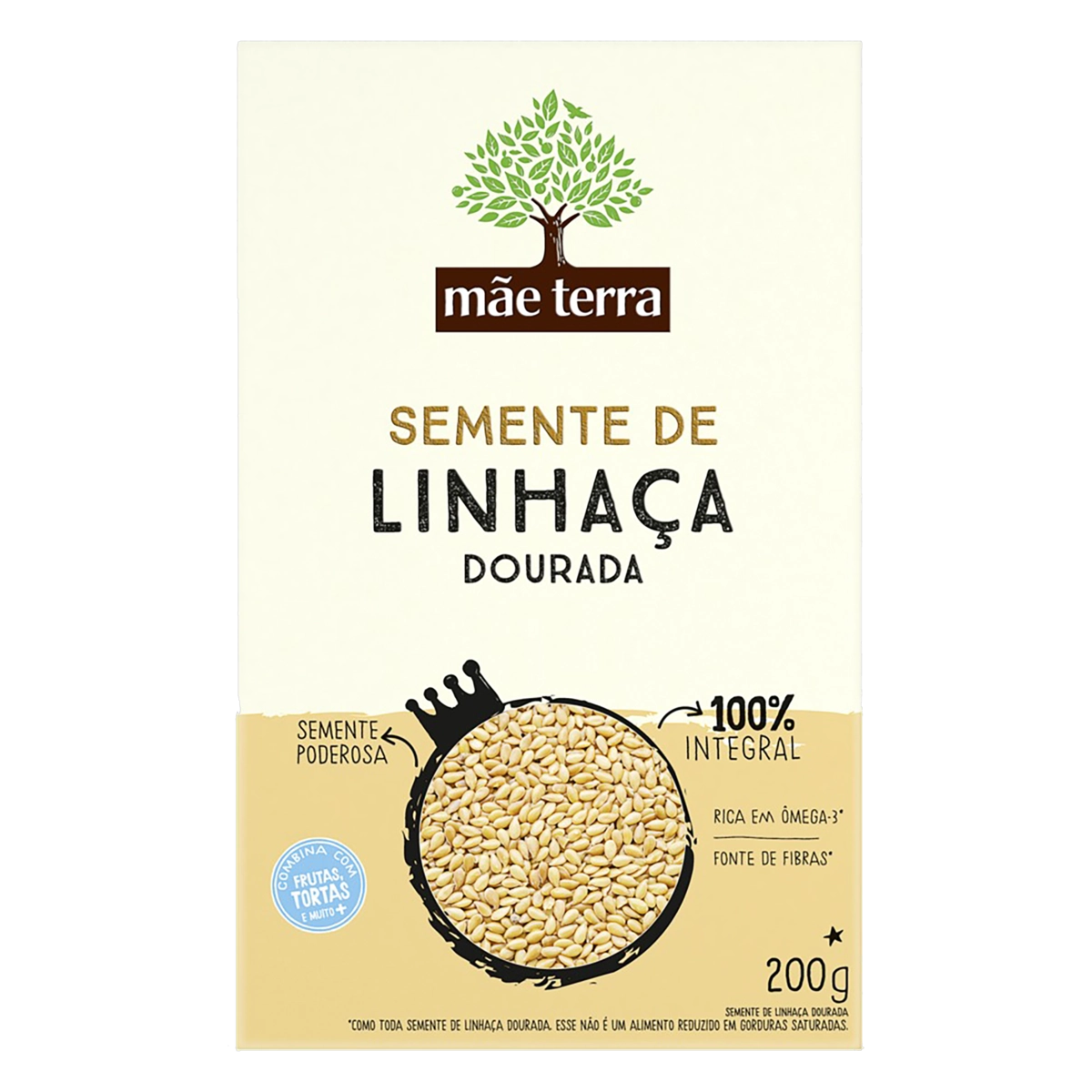 Linhaça Dourada Integral Mãe Terra Caixa 200g
