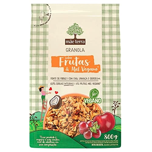 Granola Frutas E Mel Vegano Mãe Terra Pacote 800g