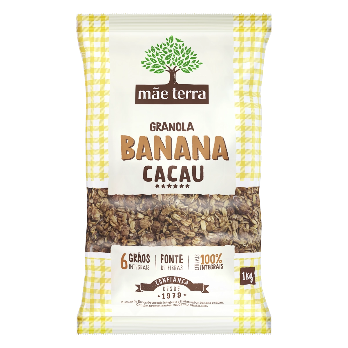 Granola Banana E Cacau Mãe Terra Pacote 1kg