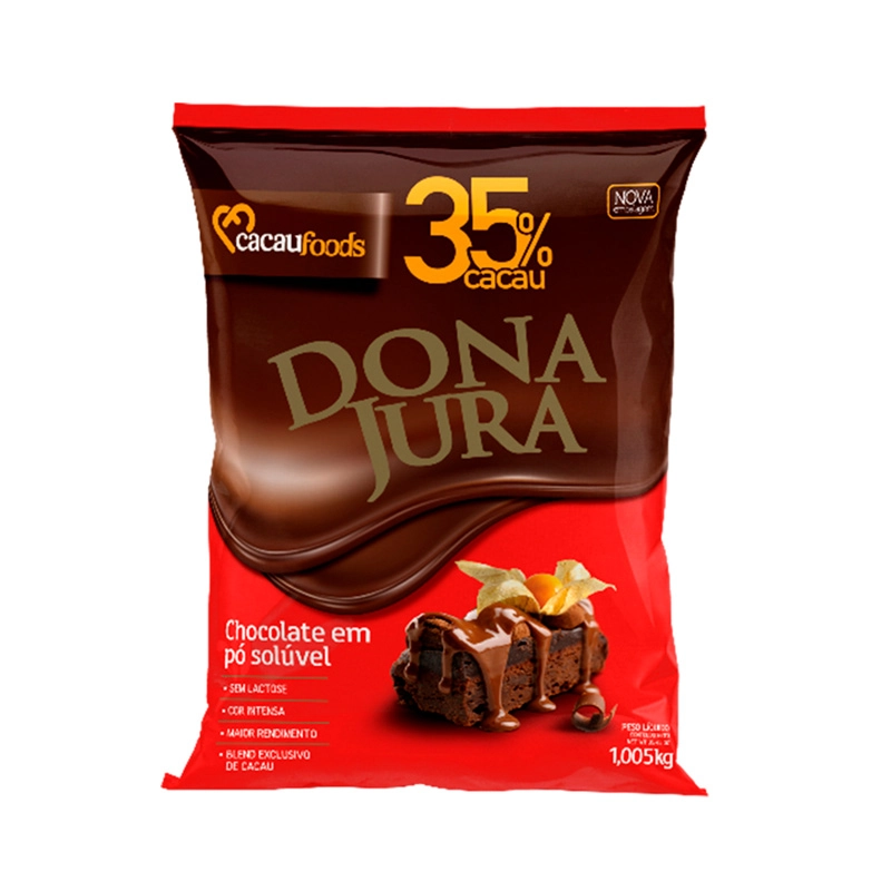 Chocolate Dona Jura Po 1kg Soluvel
