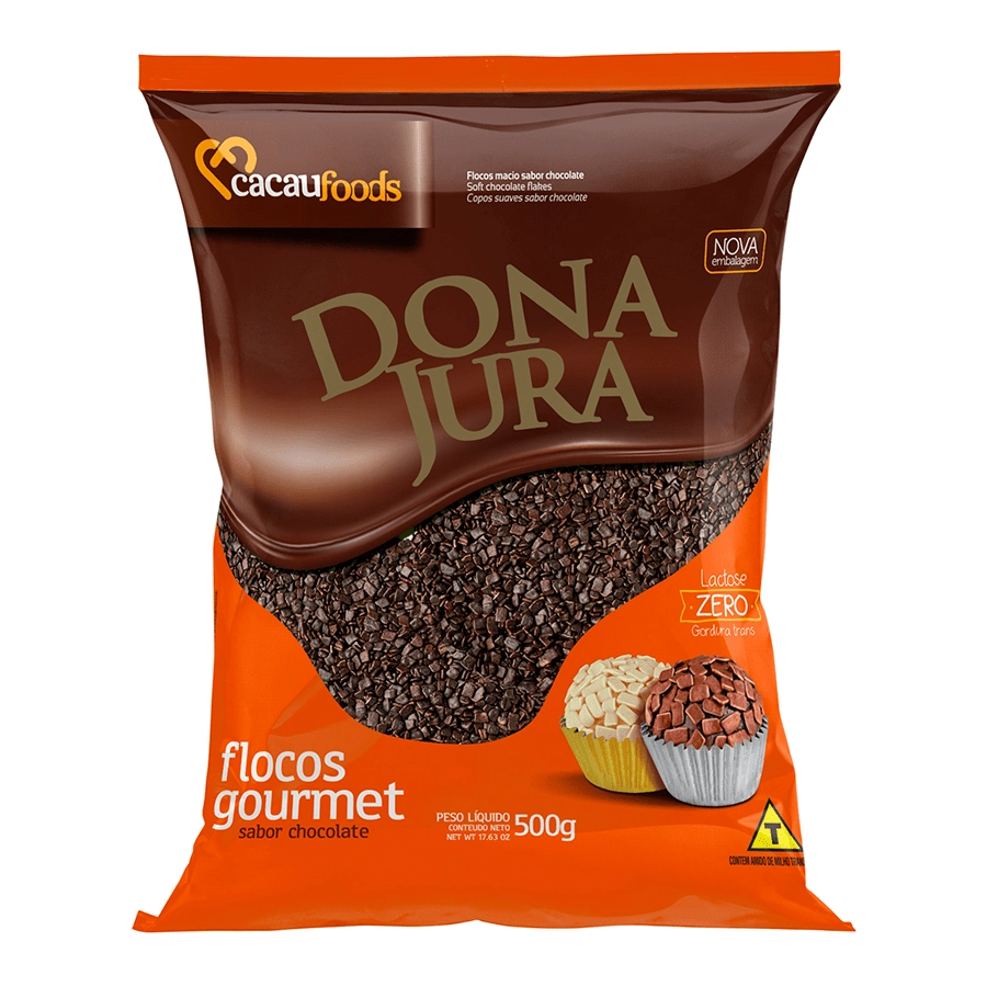 Granulado Em Flocos Sem Lactose Cacau Foods 500g