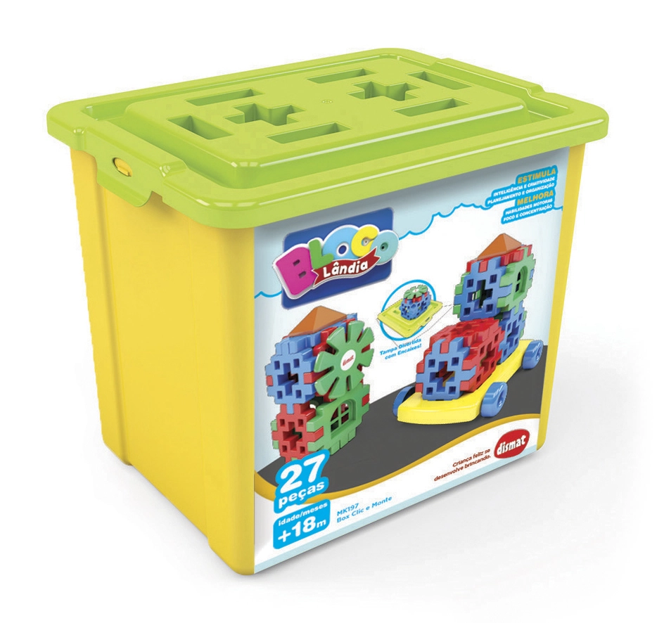 Brinquedo.dismat Clic Monte 25pecas