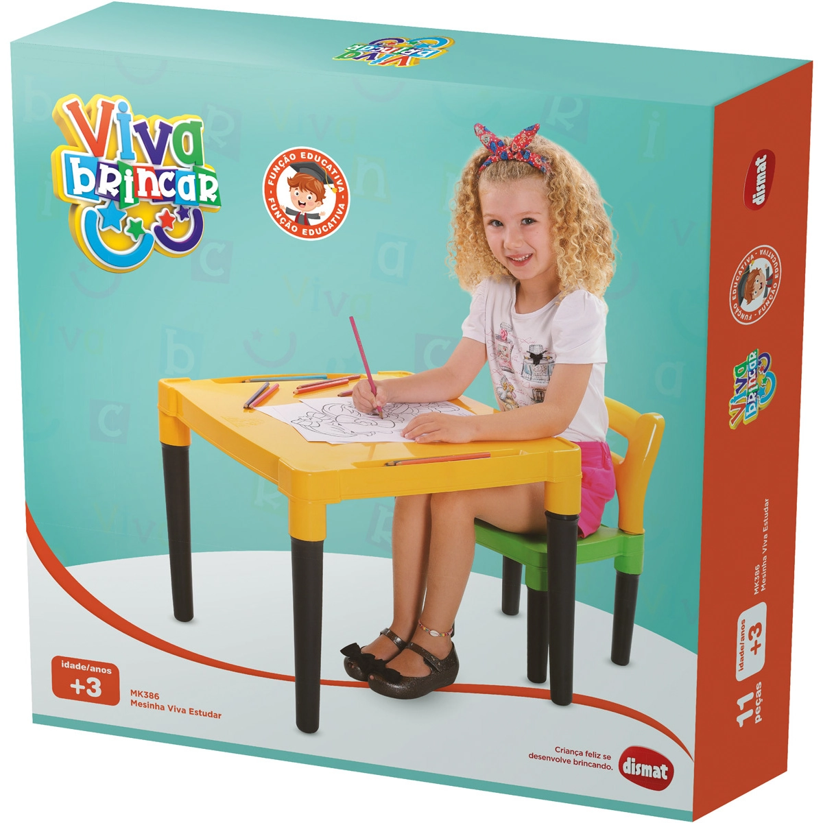 Mesinha Viva Estudar Mk386 Dismat