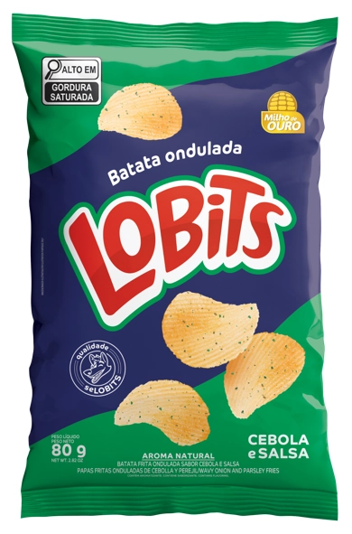 Batata Frita Lobits Ondulada Cebola E Salsa 80g
