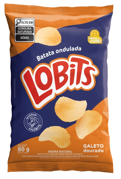 Batata Frita Lobits Ondulada Galeto 80g