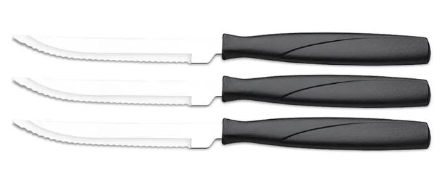 Faca De Churrasco Itaparica 3 Pcs Preto