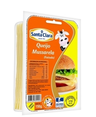 Queijo Mussarela Fatiado Santa Clara