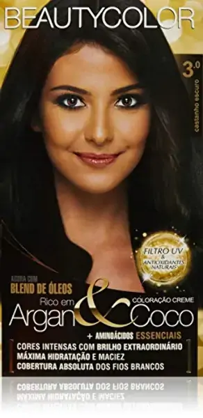 Kit Coloração Creme 3.0 Castanho Escuro Beautycolor