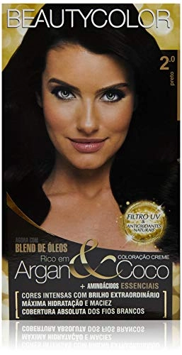 Kit Coloração Creme 2.0 Preto Beautycolor