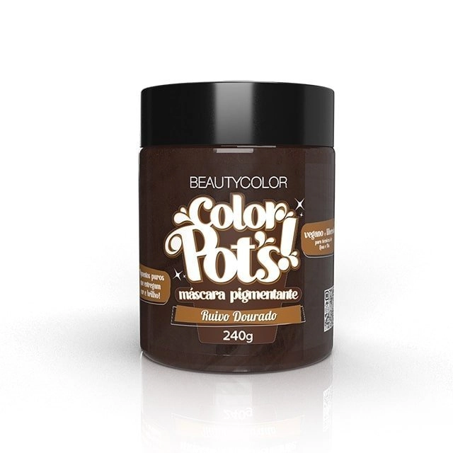 Mascara Pigmentante 240g Color Pots Ruivo Dourado