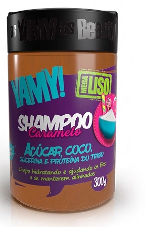 Sh Caramelo Yamy Mega Liso 300g Acucar E Coco
