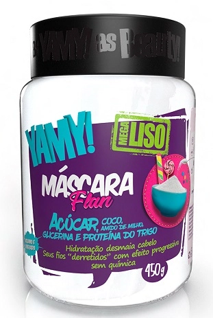 Masc Flan Yamy Mega Liso 450g Acucar, Coco