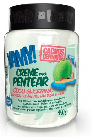 Cr Pent Yamy Cachos Definidos 450g Coco, Glicerina