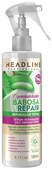 Serum Cap Headline 180ml Babosa Repair Uso Obrigatorio Especialidades