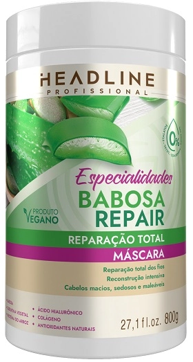 Masc Cap Headline 800g Babosa Repair Especialidades