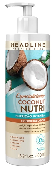 Cond Headline 500ml Coconut Nutri Especialidades