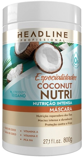 Masc Cap Headline 800g Coconut Nutri Especialidades