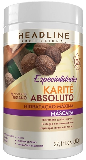 Masc Cap Headline 800g Karite Absoluto Especialidades