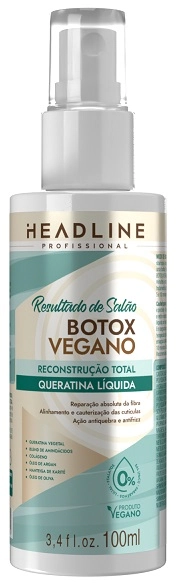 Queratina Liq Headline 100ml Botox Vegano Resultado De Salão