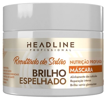 Masc Cap Headline 300g Brilho Espelhado Resultado De Salão