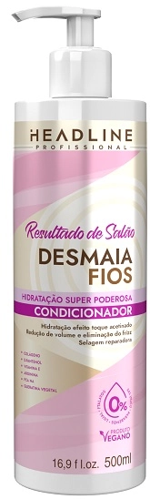 Cond Headline 500ml Desmaia Fios Resultado De Salao