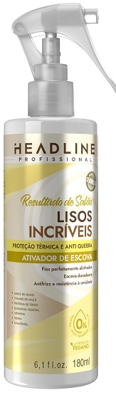 Ativ Escova Headline 180ml Lisos Incriveis Resultado De Salão
