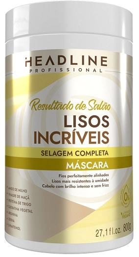 Masc Cap Headline 800g Lisos Incriveis Resultado De Salão