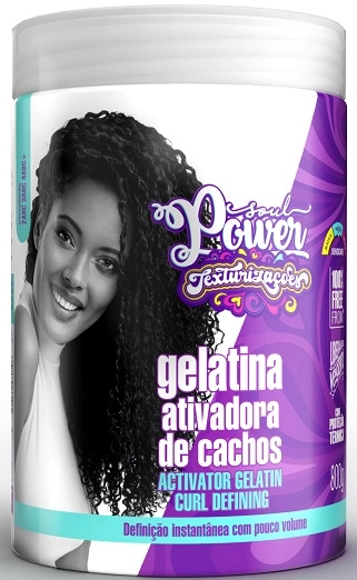 Gelatina Soul Power 800g Ativadora De Cachos Texturizacoes