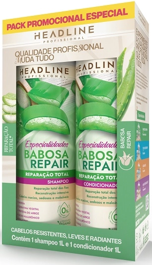 Kit Headline Sh Cond 1l Babosa Repair Especialidades