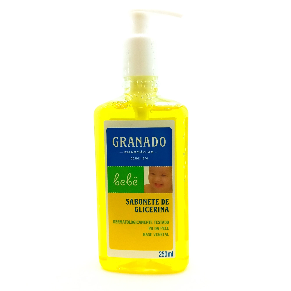 Sabonete Líquido Suave De Glicerina Granado Bebê Frasco 250ml