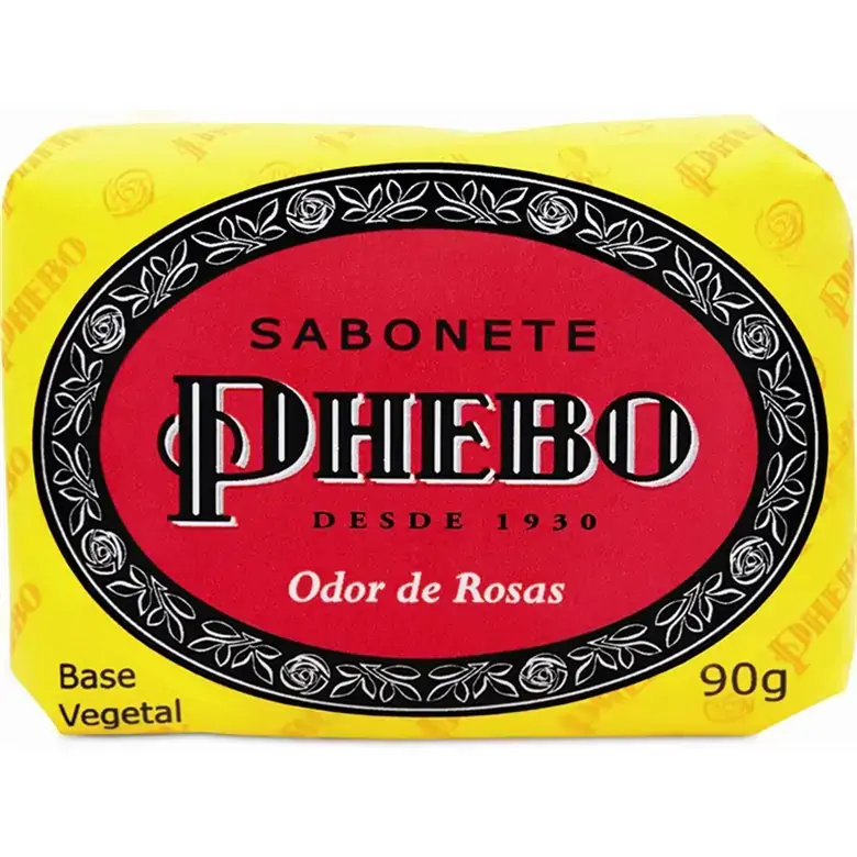 Sabonete Barra Vegetal Odor De Rosas Phebo Envoltório 90g