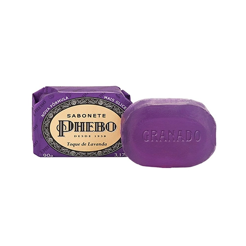 Sabonete Barra Vegetal Toque De Lavanda Phebo Envoltório 90g